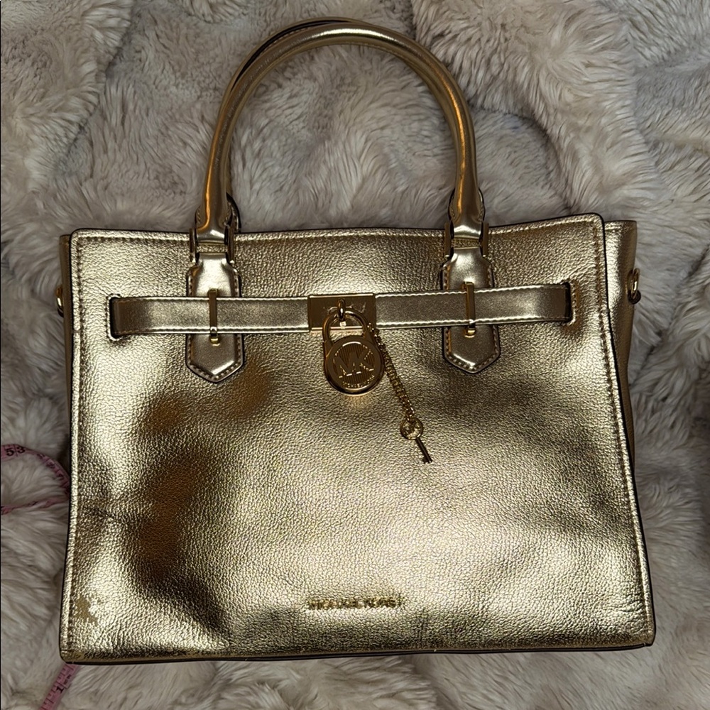 Michael Kors Gold Tote Bag